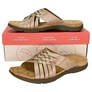 Easy Spirit Meadow Bronze Strappy Womens Sandals Size 9.5M